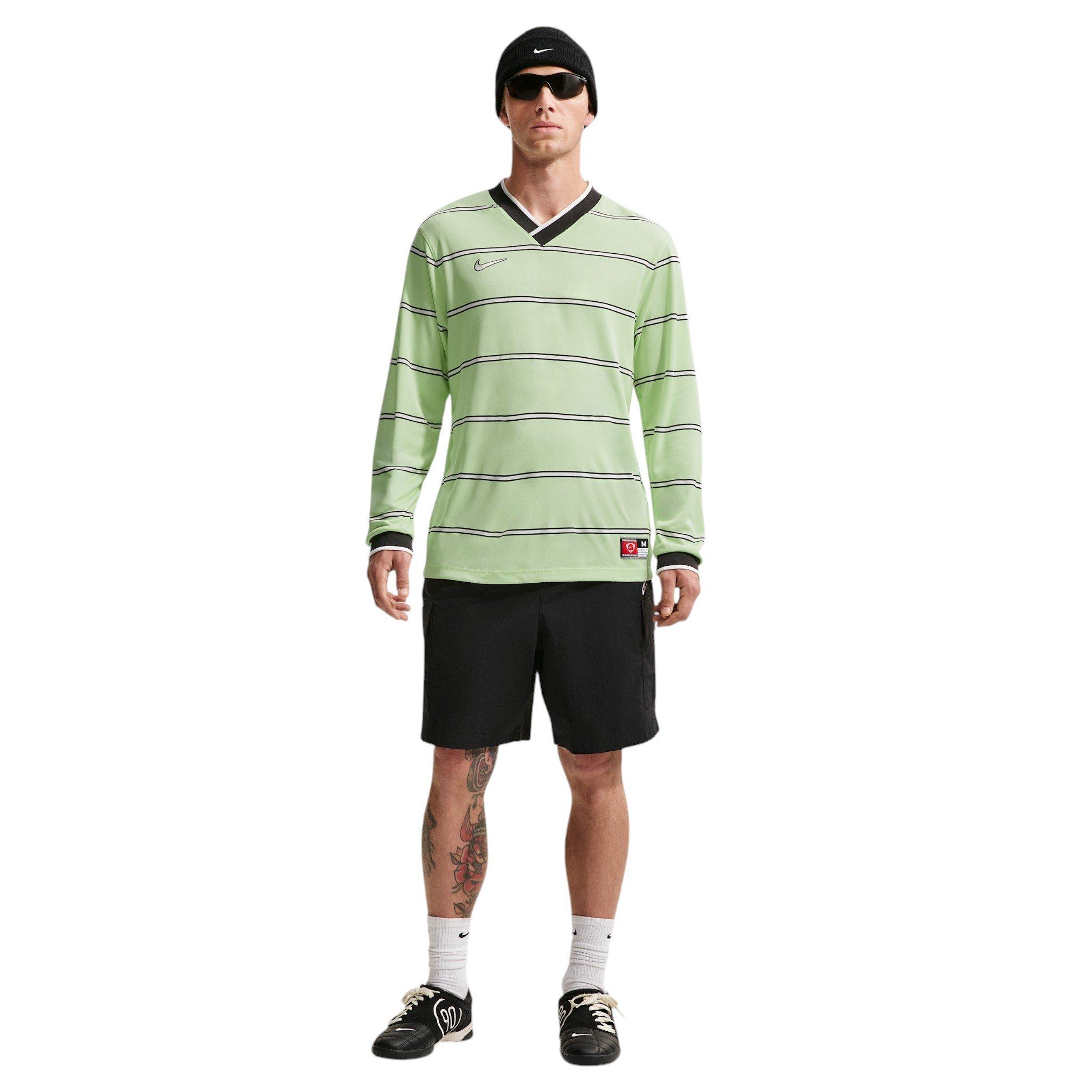 Nike Men's Energy Dri-FIT Soccer Long Sleeve Top - Light Green - LIGHT GREEN
